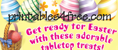  Easter Tabletop printable Paper Crafts  logo